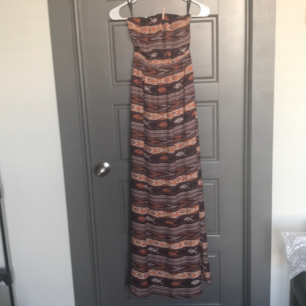 Tribal print maxi dress